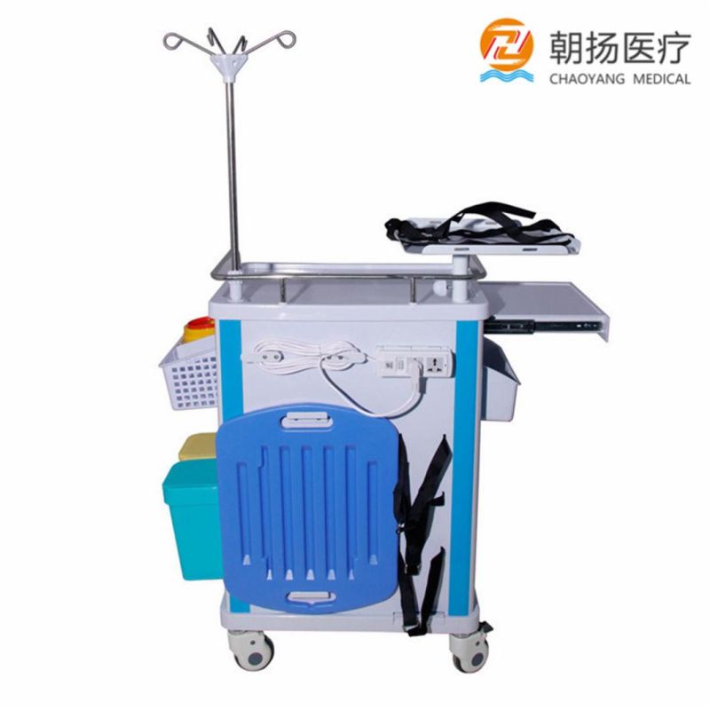 Good Price Medical Crash Cart Hospital Treatment Cart Anesthesia Emergency Trolley Cy-D403