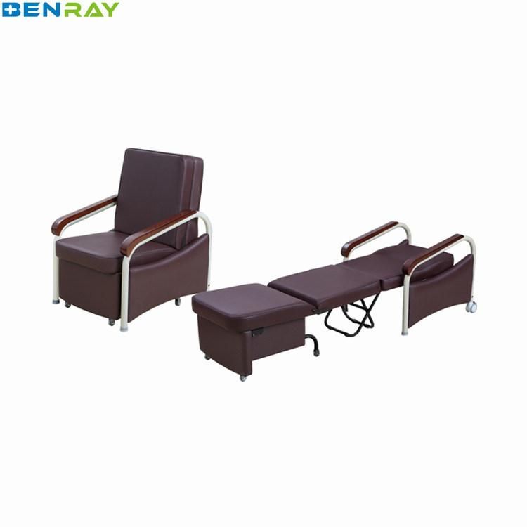 Nice Price Patient Rest Table Bed Good Quality Luxurious Accompanier′s Chair