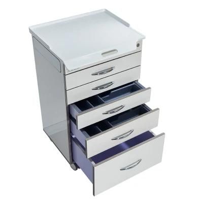Home Furniture Dental Clinic Supply Cabinet with Mobile Trolley