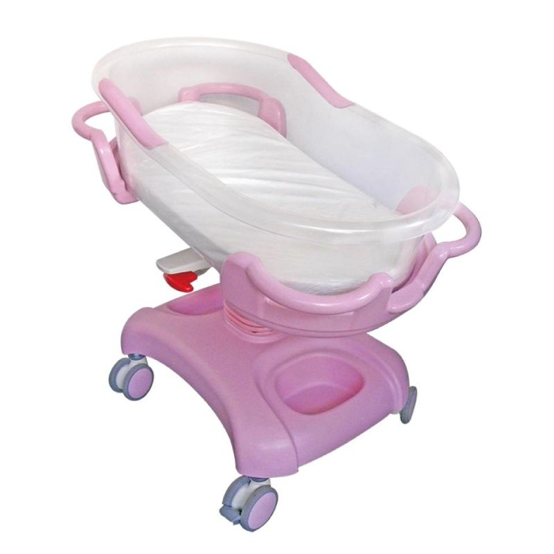 Wholesale Infant Baby Bed Cart ABS Baby Cot for Hospital Baby for New-Born