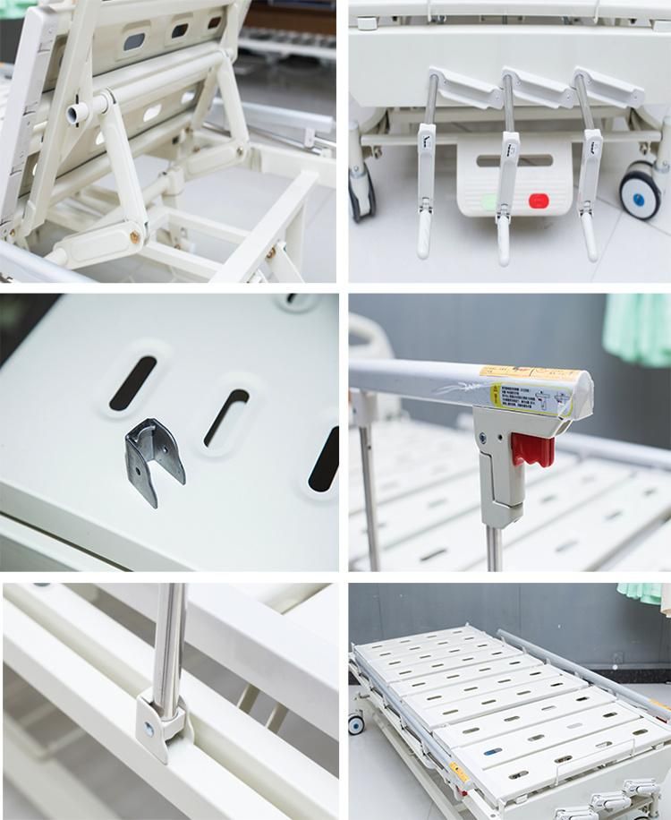 China Factory Manual 2-Crank Hospital Bed for Paralyzed Patient