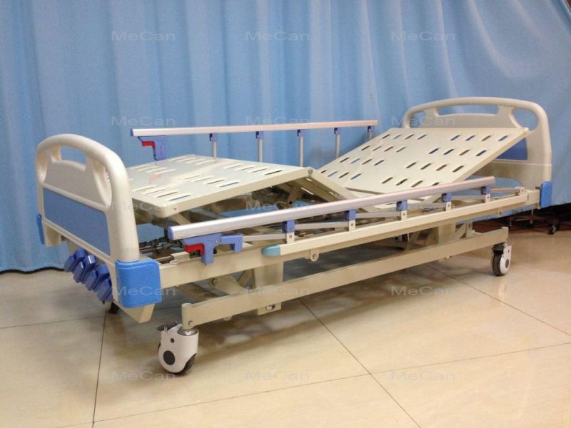 Five Function Manual Hospital ICU Patient Bed for Patients