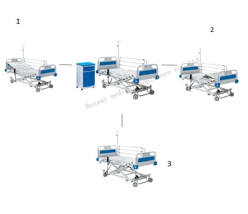 Hot Sales Three Functions Electric Hospital Bed with Cheap Price