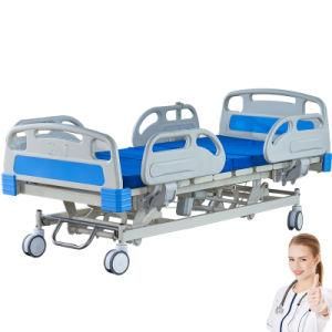 China Manufacturer Electric Hospital Bed with Central-Lock System for Sale