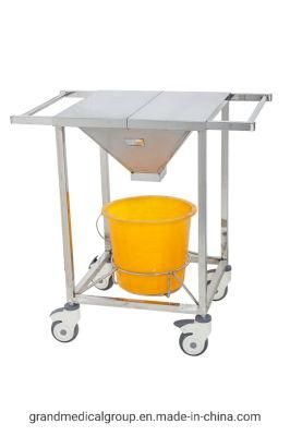Hospital Furniture Stainless Steel Medical Cart Debridement Wound Cleaning Trolley
