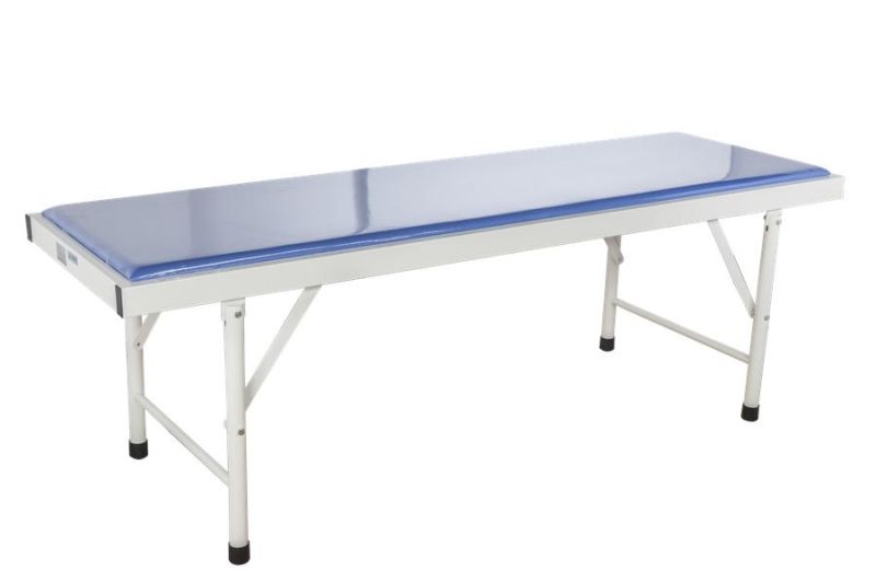 Hospital Furniture Factory Steel Check Bed Examination Bed with Headrest Examination Couch