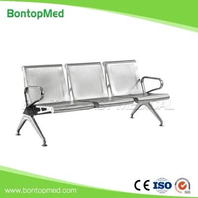 OEM ODM Hospital Waiting Chair Stainless Steel 3 Seats