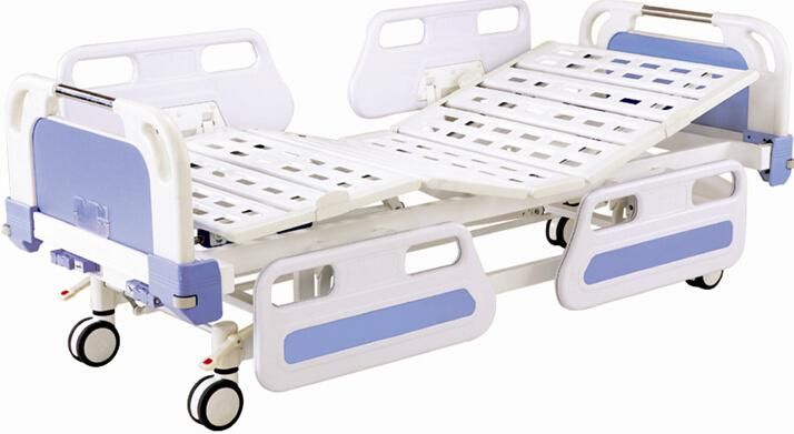 Furniture Central Locking Movable Full-Fowler Hospital Bed with ABS Head / Foot Board