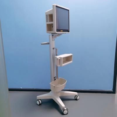 Aluminum Silent Wheels Patient Monitor Trolleys for Hospitals