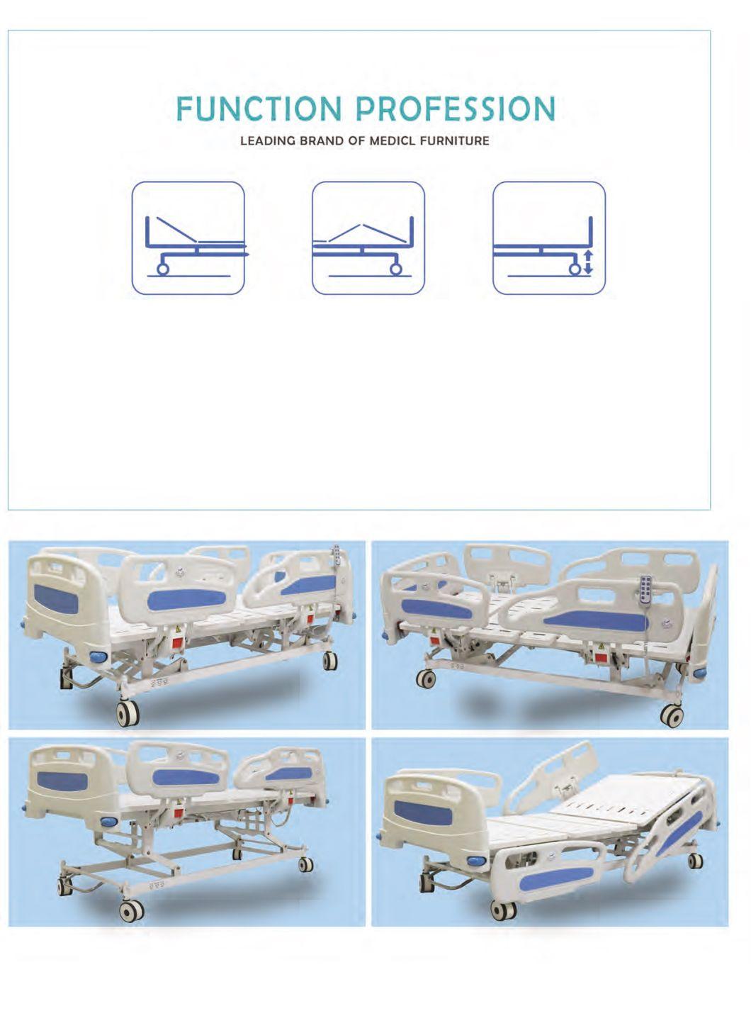 Multi Function Electric Bed Three Functions Bed Hospital Metal Bed for Patient