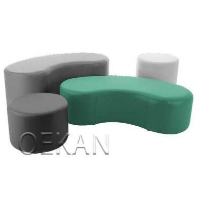 Hf-Rr158 Oekan Hospital Use Furniture Unshape Sofa