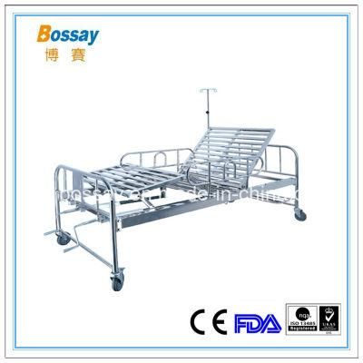 Hot Sale Adjustable 2 Cranks Medical Bed Medical Hospital Bed