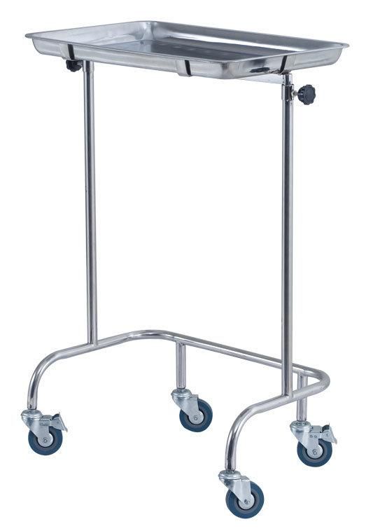 Stainless Steel Medical Mayo Stand Trolley