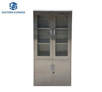 304 Stainless Steel Medical/Clinic/Hospital Use Storage Cupboard with ISO Certificate