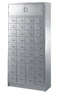 Stainless Steel Pharmacy Cabinet Medicine Cupboard Medical Drug Cupboard (HR-C17)