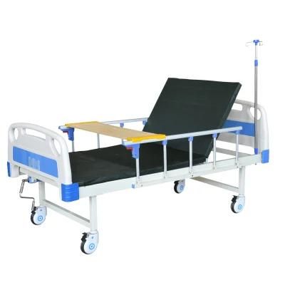 Single Crank Medical Nursing Patient Adjustable Manual Hospital Bed
