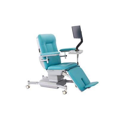 Adjustable Moving Dialysis Chair Hospital Equipment 2 Motors Electric Blood Donation Chair Prices