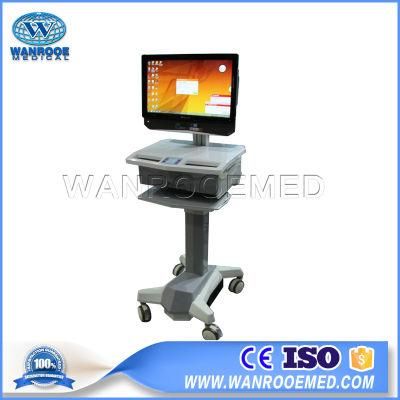 Bwt-001 Medical Furniture All-in-One&#160; ABS Mobile Computer Workstation Trolley