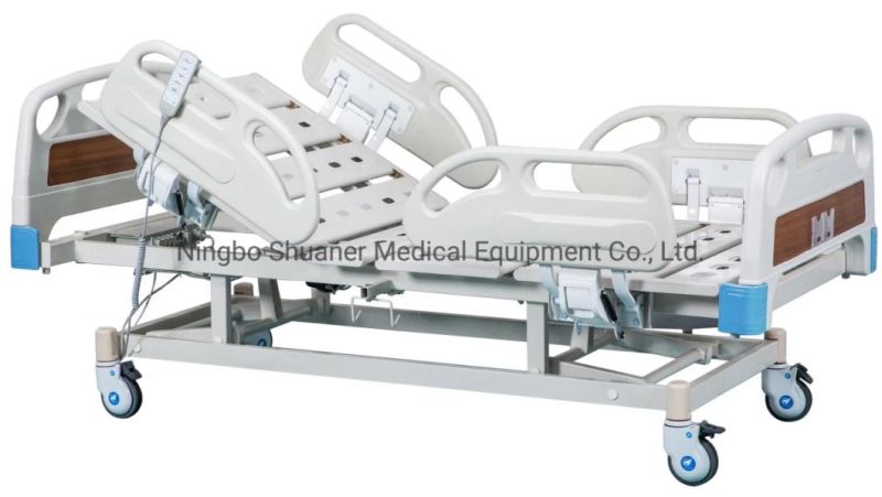 Hospital Use Nursing Super Low Five Function Electric Medical Bed for Sale