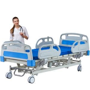 Multi Function ABS Board Aluminum Alloy Side Rails Antibiosis Mattress Hospital Patient ICU Bed