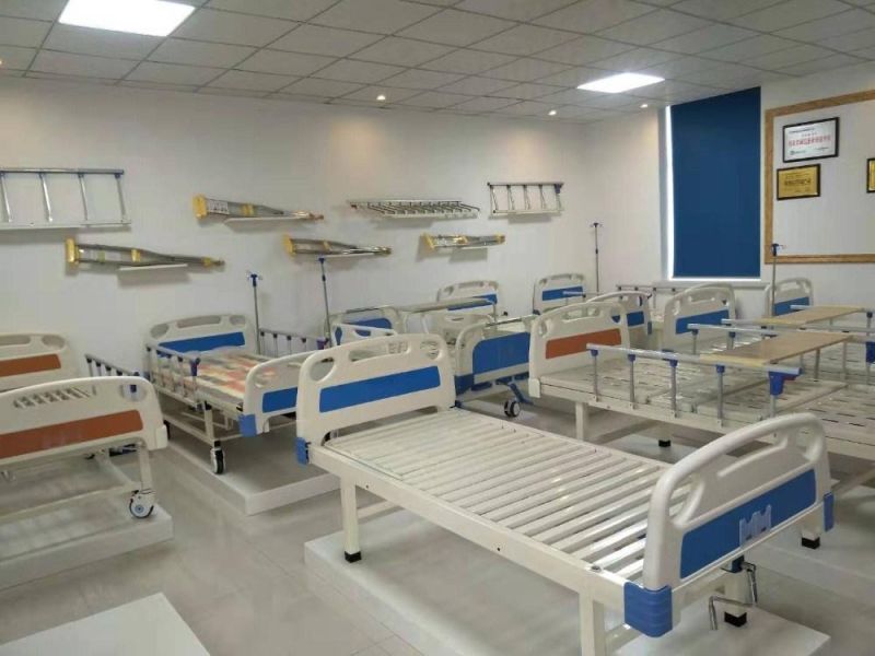 CE/ISO Approved Hot Sale Medical ABS Three Crank Manual Hospital Bed