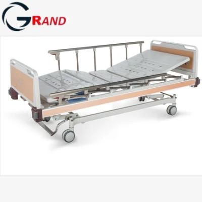 High Quality Manual Adjustable Two Function Hospital Patient Bed Double Shake Nursing Care Bed