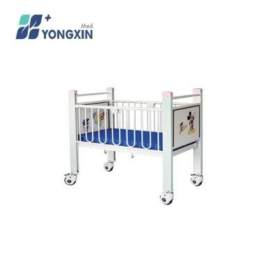 Yx-C-1 Medical Flat Epoxy Painted Steel Children Bed for Hospital