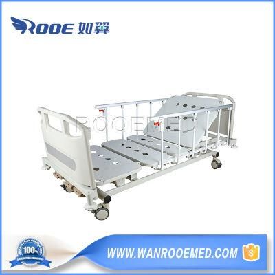 Bam308 China Wholesale 3 Crank Manual Folding Hospital Patient Clinic Care ICU Bed