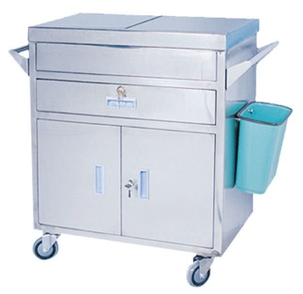 Stainless Steel Medical Emergency Treatment Cart