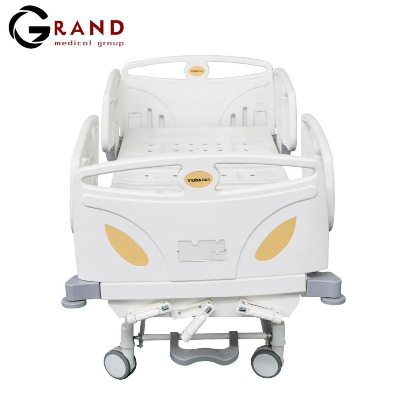 Discount Famous Brand High Quality Four Function Electric Hospital Bed Lifting Patient Bed Supplier Battery Powered Medical Bed Hospital Furniture for Sale