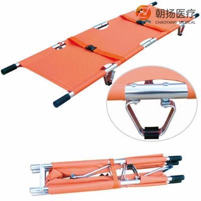 Emergence Ambulance Medical Aluminum Alloy Foldable Stretcher Cy-F601