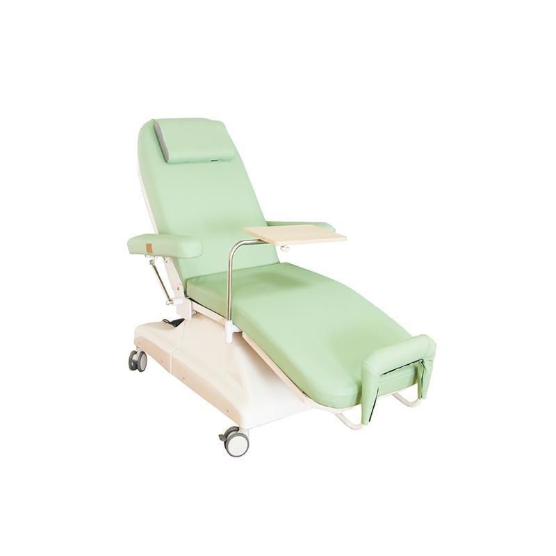 Hospital Furniture Medical Treatment Chair Two Motors Electric Infusion Chair with IV Pole