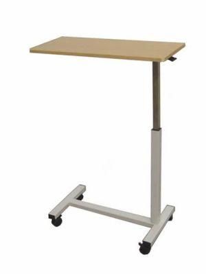 Low Price Rotating Table-Top Adjustable Medical Furniture Wooden Hospital Overbed Table /Hospital Dining Table Used in Patient Rooms