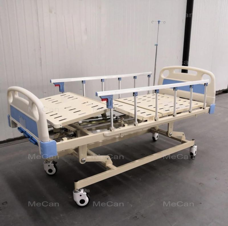 Two Functions Electric Medical Bed with Stainless Cranks for Patients
