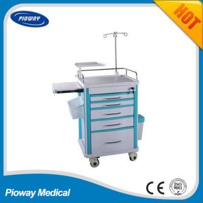 Portable Cart Hospital Emergency Nursing Equipment Trolley (PW-703)