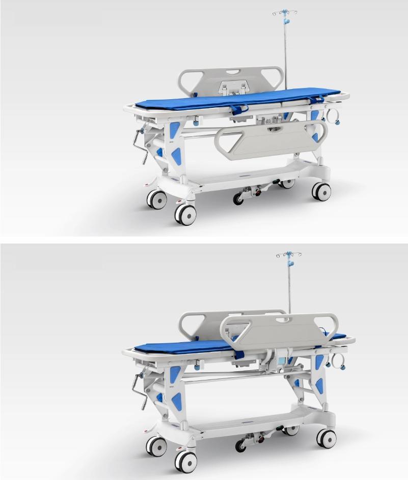 Hospital Manual Adjustment Emergency Stretcher Bed