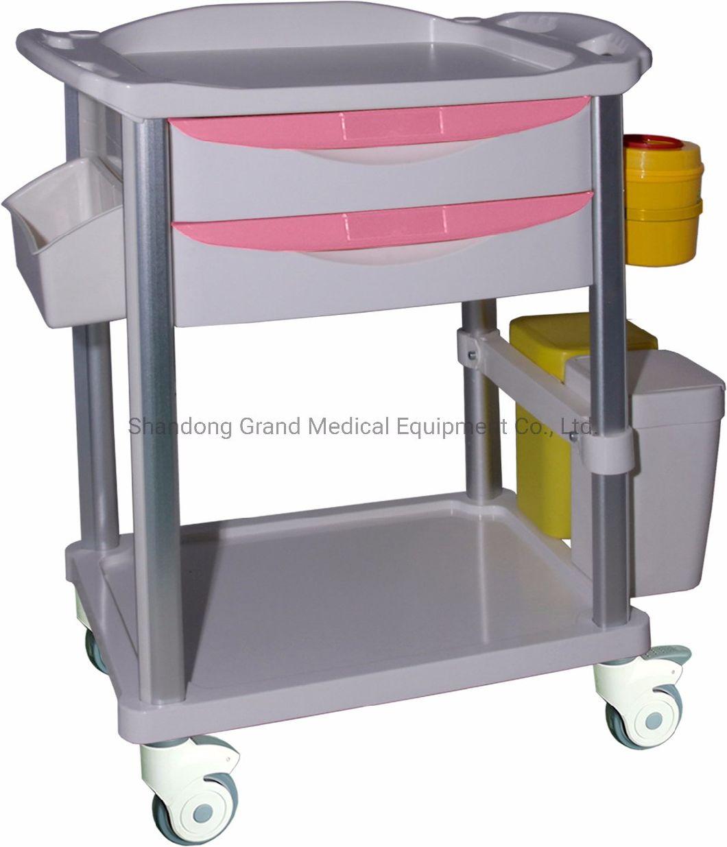 Medical Cart Medical Trolley Surgical Trolley with Drawers Furniture Hospital Supply Medical Equipment Treatment Cart Trolley