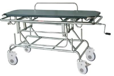 Stainless Steel Rise and Fall Stretcher Trolley