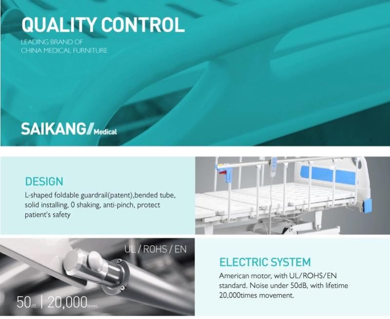 A6w Three Functions ICU Electric Hospital Medical Care Bed