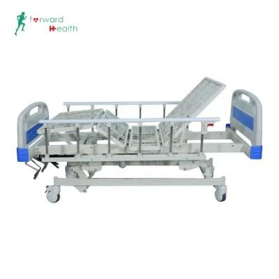 5-Function Manual Nursing Care Clinic ICU Patient Hospital Bed