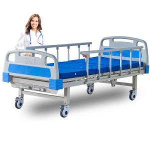 Manual Paramount Hospital Bed with Removable Medical Record Table