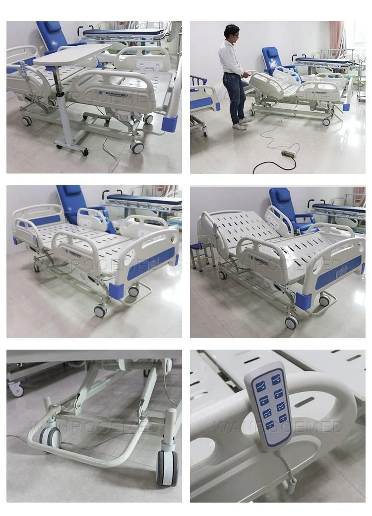 Bae301 ABS Electric ICU Nursing Hospital Patient Bed with Three Functions