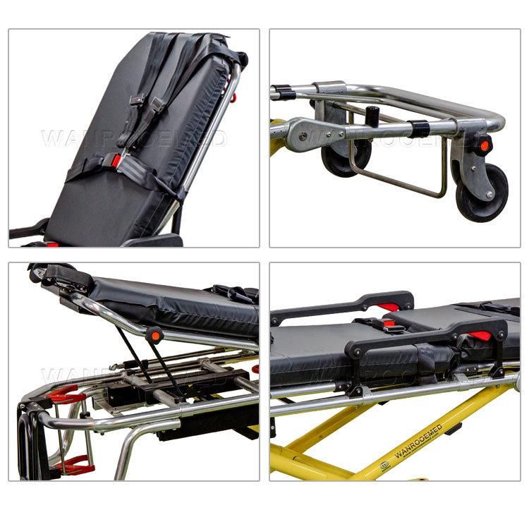 Ea-3G Hospital Adjustable Automatic Loading Ambulance Folding Rescue Transport Stretcher