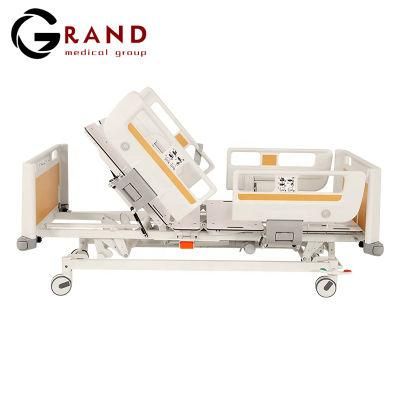 Electric Four Function Hospital Lifting Patient Bed Medical ICU Nursing Bed for Hospital Radiolucent Hospital Bed Furniture