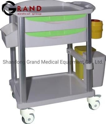Best Selling Hospital Furniture ABS Infusion Medical Trolley with Drawers