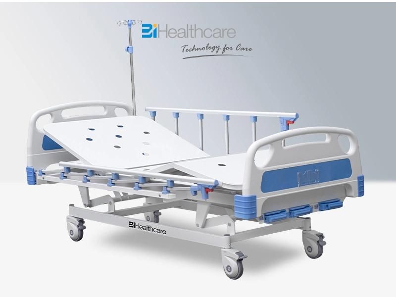 3 Crank 3 Function Adjustable Medical Furniture Patient Nursing Hospital Bed