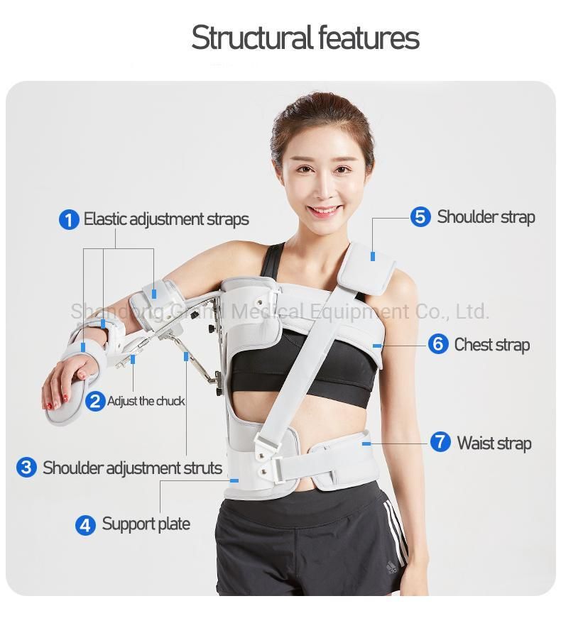 Light and Comfortable Medical Shoulder Abduction Orthosis for Physical Therapy