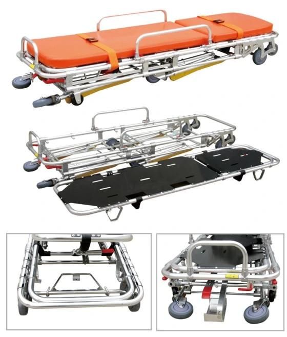 Luxurious Adjustable Emergency Bed Emergency Stretcher Trolley Slv-2t2