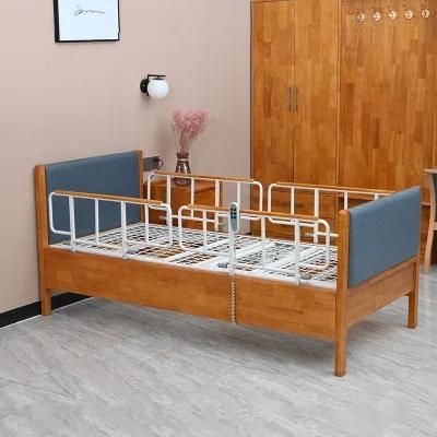RF005 Homecare Wooden Bed Panels Three Function Hospital Bed