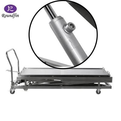 High Quality Mortuary Trolley Body Lifting Trolley Stainlesss Steel 304 Morgue Cart for Hospital